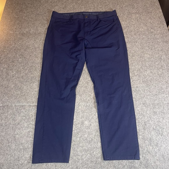 Vineyard Vines Other - Vineyard Vines Performance Golf Stretch Comfort Blue Pants Mens 36x30 5-Pocket